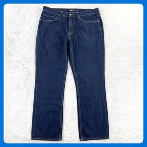 Old Navy Jeans Straight Leg Men's 36x29 (Actual Fit) Dark‎ Wash Cotton Denim